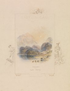 Entwurf für eine Illustration zu Walter Scotts Lady of the Lake, Loch Achray